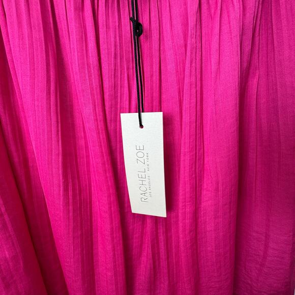 Rachel Zoe Womens Hot Pink Pleated Mini Skirt Size XS Flowy Party NWT - Picture 6 of 11